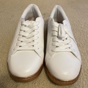 Torrid white glittter pop sneaker